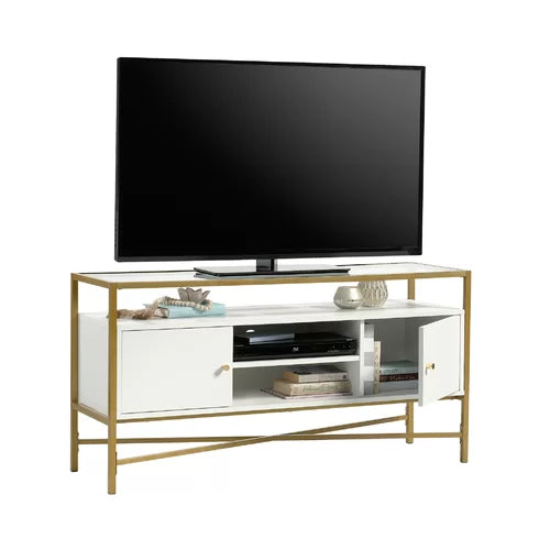 Deleon TV Stand for TVs up to 55" Provides you with Additional Space for Storage and Display