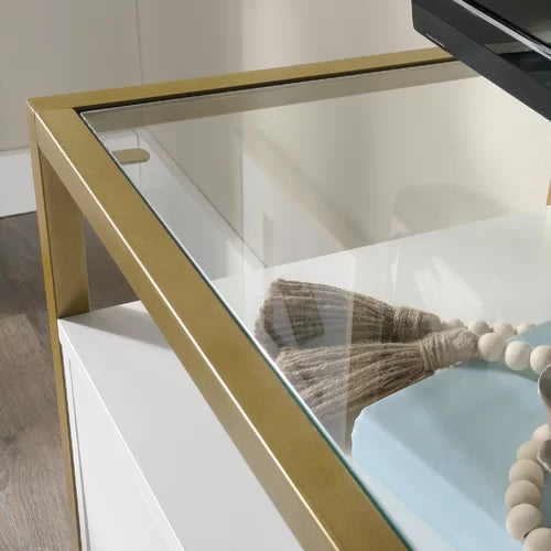 Deleon TV Stand for TVs up to 55" Provides you with Additional Space for Storage and Display