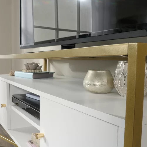 Deleon TV Stand for TVs up to 55" Provides you with Additional Space for Storage and Display