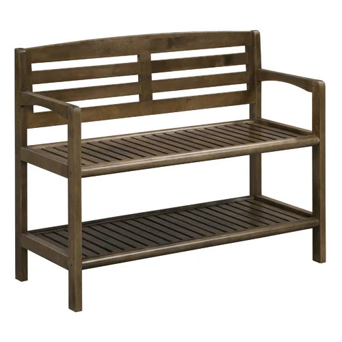Solid Wood Shoe Storage Bench Combine Style Seating And Storage