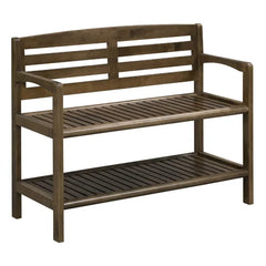 Solid Wood Shoe Storage Bench Combine Style Seating And Storage