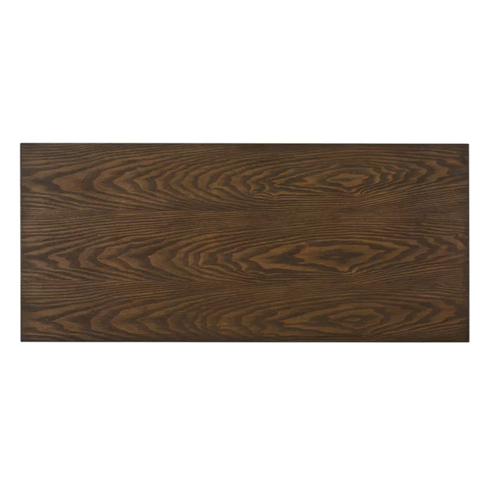 Brown Della 36.25'' Tall Solid Wood 2 - Door Mirrored Accent Cabinet