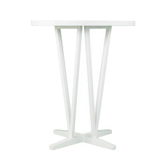White Bar Height Table Engineered Wood, Acacia Veneer, Rubberwood