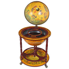 Design Toscano Sixteenth-Century Italian Replica Globe Bar Vintage Style Liquor Storage Cabinet