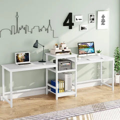 Desk Side-By-Side Double Workstation Desk Perfect Space Saving