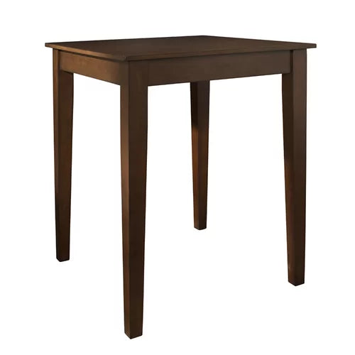 Diamondback Counter Height 32'' Dining Table Four Tapered Legs and Features a Solid