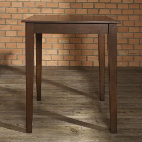 Diamondback Counter Height 32'' Dining Table Four Tapered Legs and Features a Solid