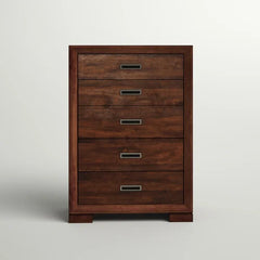 Diana 5 Drawer 38'' W Chest Built from Solid and Engineered Wood