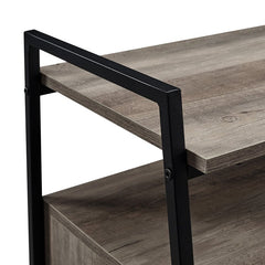 TV Stand for TVs up to 58" Four Cabinets Feature Beveled Door Fronts, Soft Close Hinges, and Have Adjustable Shelves that Provide Ample Room
