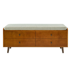 Acorn Flip Top Storage Bench Modern Storage Bench Provides Stylish Storage for your Entryway or Bedroom Great