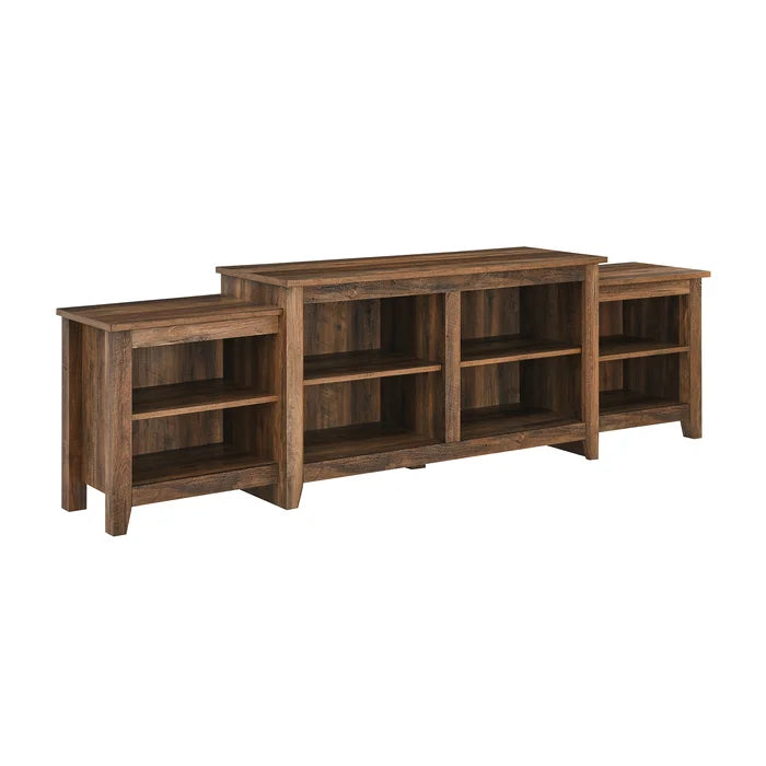 Dooly TV Stand for TVs up to 50" Rustic Oak open Storage Across the Board