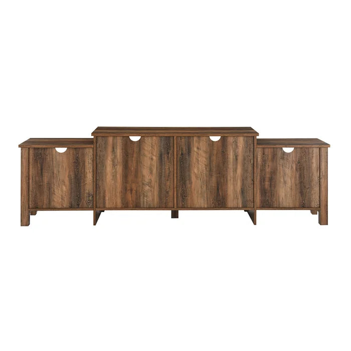 Dooly TV Stand for TVs up to 50" Rustic Oak open Storage Across the Board