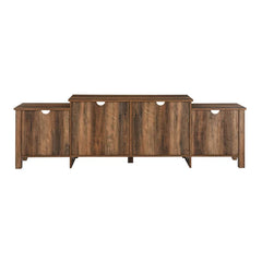 Dooly TV Stand for TVs up to 50" Rustic Oak open Storage Across the Board