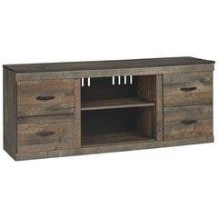 TV Stand for TVs up to 60" 2 Storage Cabinets Each with An Adjustable Shelf and Eemovable/Adjustable Center Shelf