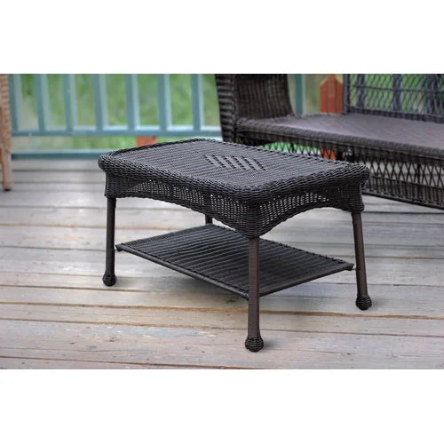 Espresso Dortch 4 Legs Coffee Table with Storage Great Addition To A Sunroom Seating