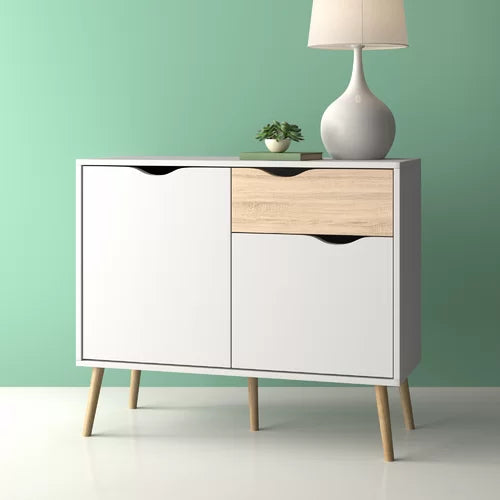 Dowler 32.17'' Tall 1 Drawer Accent Chest Crafted of Manufactured Wood