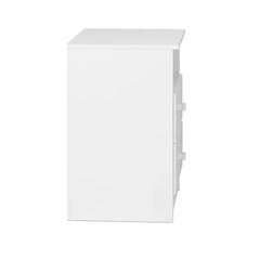Bright White Doyle 24.5'' Tall 2 - Drawer Nightstand Solid Wood