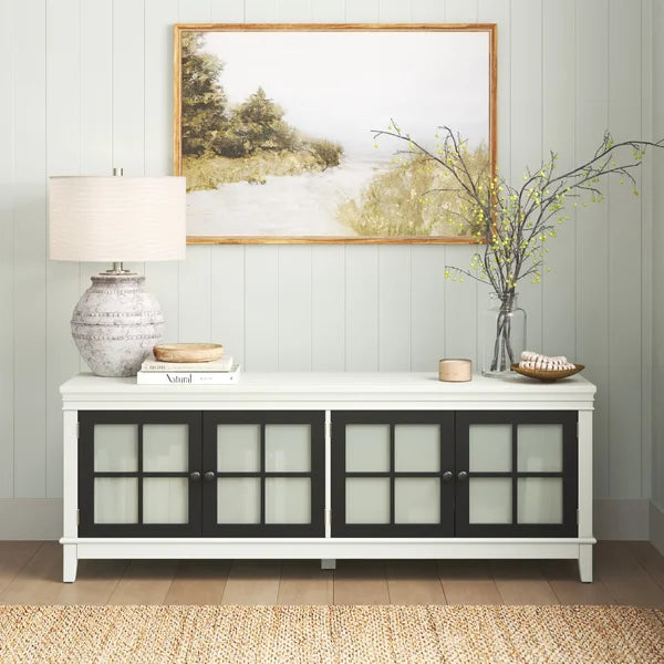 Dreamweaver Solid Wood TV Stand for TVs up to 65" Adjustable Shelves with Cable Management
