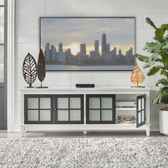 Dreamweaver Solid Wood TV Stand for TVs up to 65" Adjustable Shelves with Cable Management
