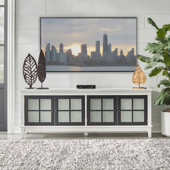 Dreamweaver Solid Wood TV Stand for TVs up to 65" Adjustable Shelves with Cable Management