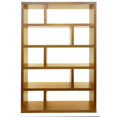 Mukali Dublin 68.11'' H x 47.24'' W Standard Bookcase Geometric Shelving Unit