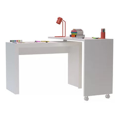 White Duffy L-Shape Desk Perfect Pick For Your Home Office