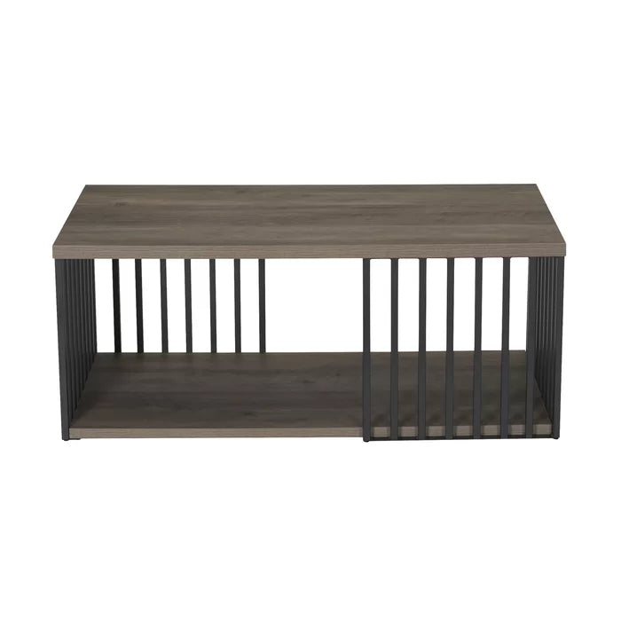 Dulin Floor Shelf Coffee Table Adds Both Style and Utility to Any Room