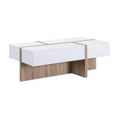 Pedestal Coffee Table with Storage Enhance The Style In Your Living Room Solid Manufactured Wood