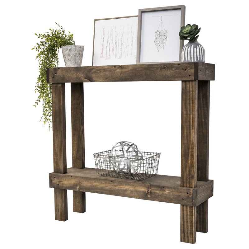 Dunlap solid wood console table new arrivals
