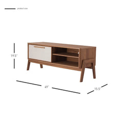 Duque TV Stand for TVs up to 55" Modern Mid Century with Minimalist Effects
