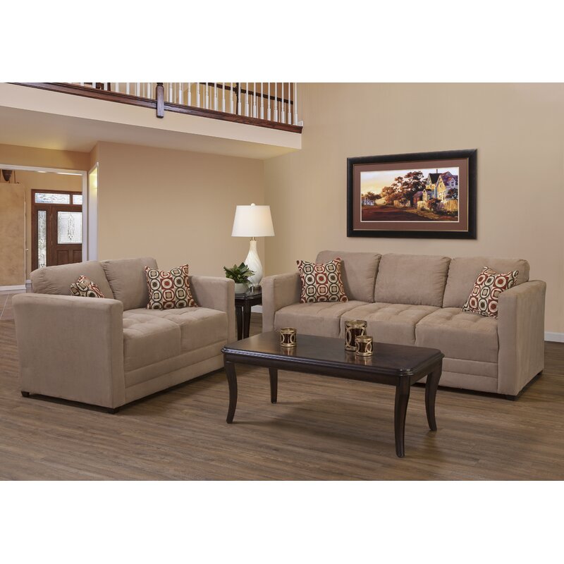 Duquette 2 Piece Indoor Furniture Configurable Living Room Set
