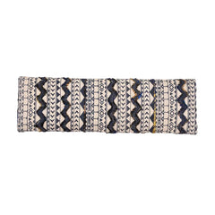 Eady Storage Bench Upholstered with Cotton Rug Fabric Provide Seating Comfort.