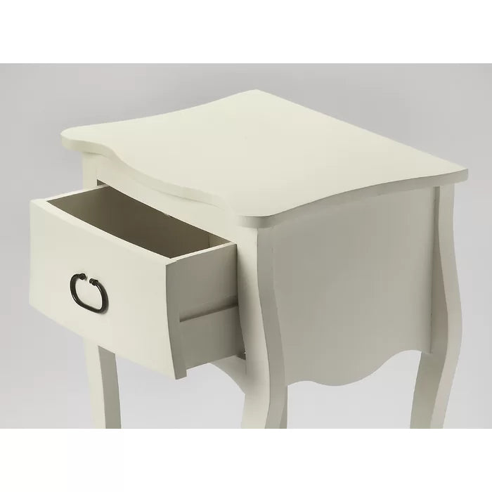 Off White Eastbourne 28'' Tall 1 - Drawer Nightstand Perfect for Bedside