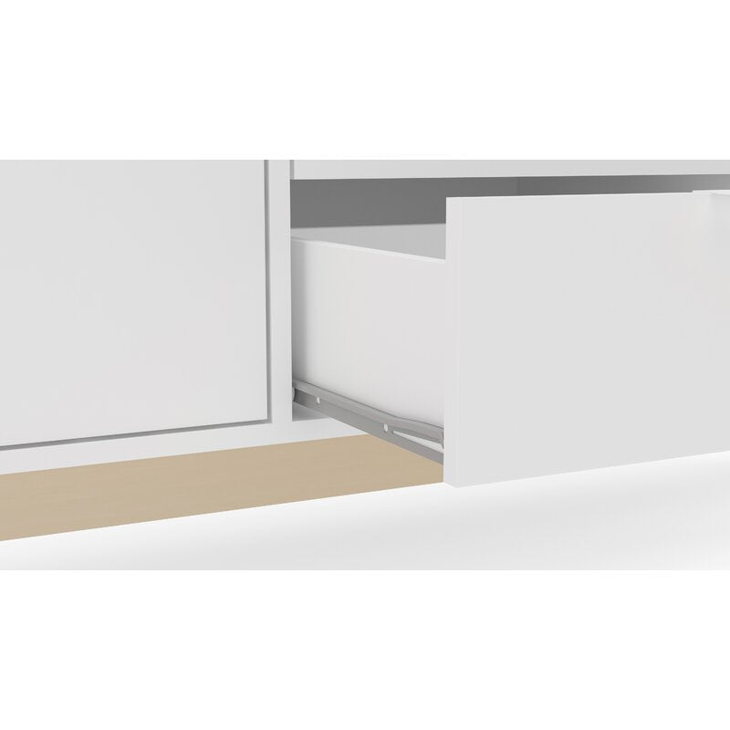 59.06'' Wide 3 Drawer Sideboard Two Drawers Offer Shelved Cabinet Storage for Everything Perfect for Organize