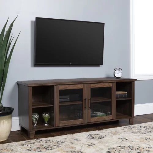 Dark Walnut Eberardo TV Stand for TVs up to 58" Indoor Design