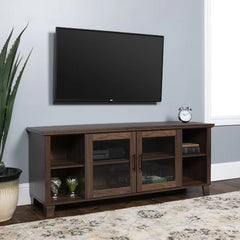 Dark Walnut Eberardo TV Stand for TVs up to 58" Indoor Design