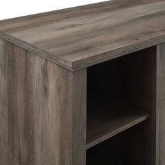 Gray Wash Eberardo TV Stand for TVs up to 58" Clean Lined Bar Pulls Hardware