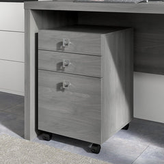 Modern Gray Echo 15'' Wide 3 Drawer Mobile Vertical Filing Cabinet