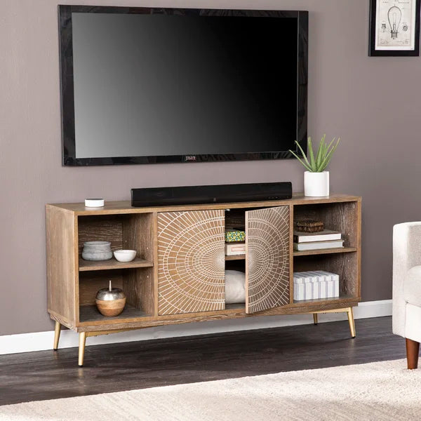 Eckart TV Stand for TVs up to 60" with Cable Management Boho Style