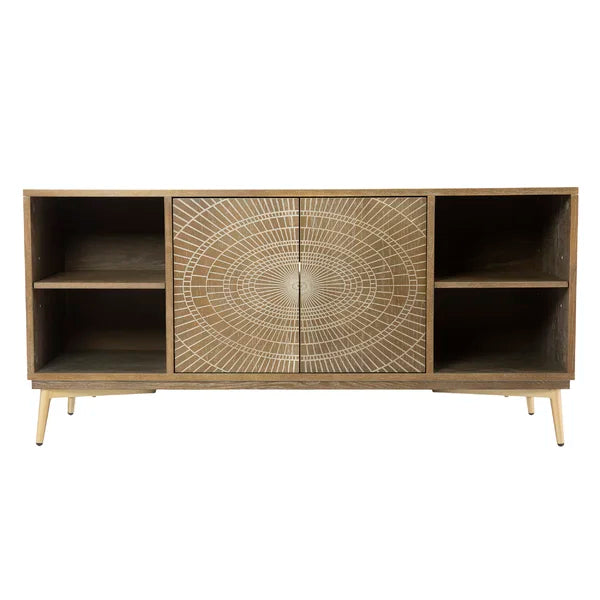 Eckart TV Stand for TVs up to 60" with Cable Management Boho Style
