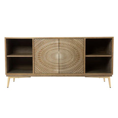 Eckart TV Stand for TVs up to 60" with Cable Management Boho Style