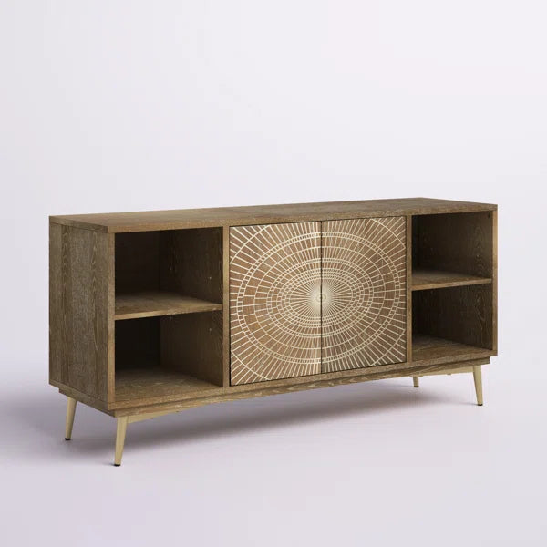 Eckart TV Stand for TVs up to 60" with Cable Management Boho Style