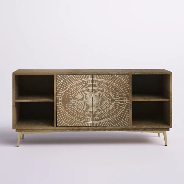 Eckart TV Stand for TVs up to 60" with Cable Management Boho Style