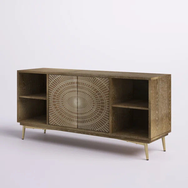 Eckart TV Stand for TVs up to 60" with Cable Management Boho Style