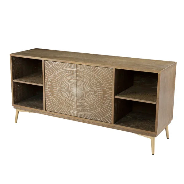 Eckart TV Stand for TVs up to 60" with Cable Management Boho Style