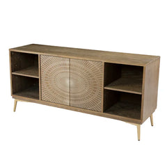 Eckart TV Stand for TVs up to 60" with Cable Management Boho Style