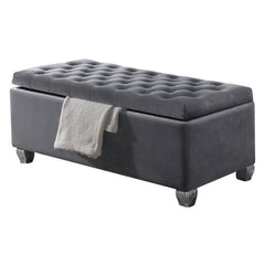 Upholstered Flip Top Storage Bench Brings Luxe Style To Your Bedroom Living Room