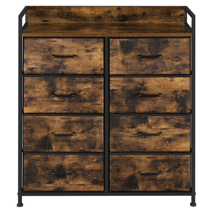Edmee 8 Drawer 30.9'' W Durable Indoor Polyester Wrapped MDF Front