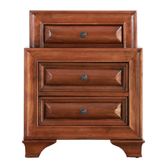 Solid Wood Edwardsville 29'' Tall 3 - Drawer Nightstand