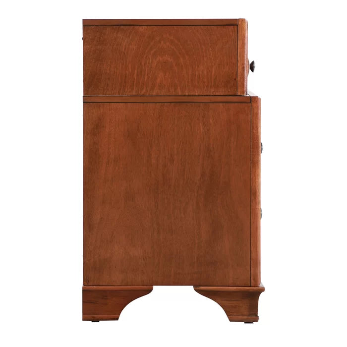 Solid Wood Edwardsville 29'' Tall 3 - Drawer Nightstand